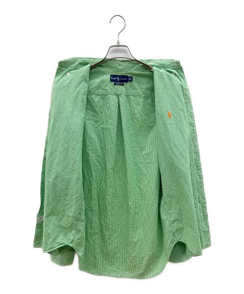 RALPH LAUREN（ラルフローレン）RALPH LAUREN (ラルフローレン) 90sチェックBDシャツ 黄緑 サイズ:Ｍの古着・服飾アイテム