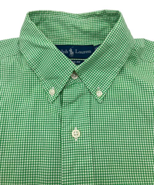 RALPH LAUREN（ラルフローレン）RALPH LAUREN (ラルフローレン) 90sチェックBDシャツ 黄緑 サイズ:Ｍの古着・服飾アイテム