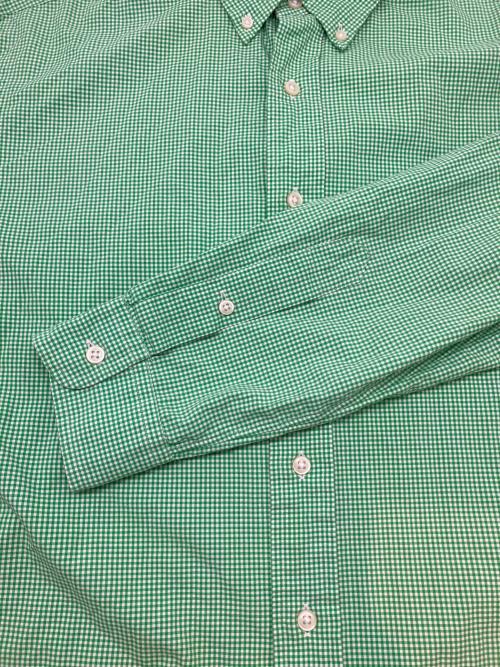 RALPH LAUREN（ラルフローレン）RALPH LAUREN (ラルフローレン) 90sチェックBDシャツ 黄緑 サイズ:Ｍの古着・服飾アイテム