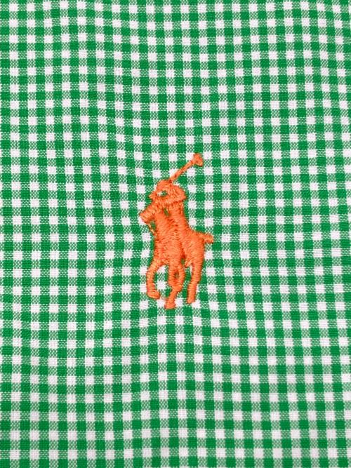 RALPH LAUREN（ラルフローレン）RALPH LAUREN (ラルフローレン) 90sチェックBDシャツ 黄緑 サイズ:Ｍの古着・服飾アイテム