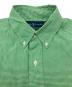 中古・古着 RALPH LAUREN (ラルフローレン) 90sチェックBDシャツ 黄緑 サイズ:Ｍ：4000円