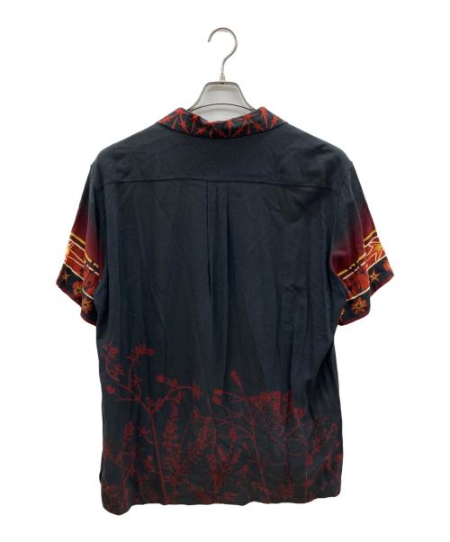 PHIPPS（フィップス）PHIPPS (フィップス) 半袖シャツ ブラック×レッド サイズ:Lの古着・服飾アイテム