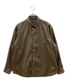 THE NORTH FACE（ザ ノース フェイス）の古着「ロングスリーブハーフドームシャツ」｜ブラウン