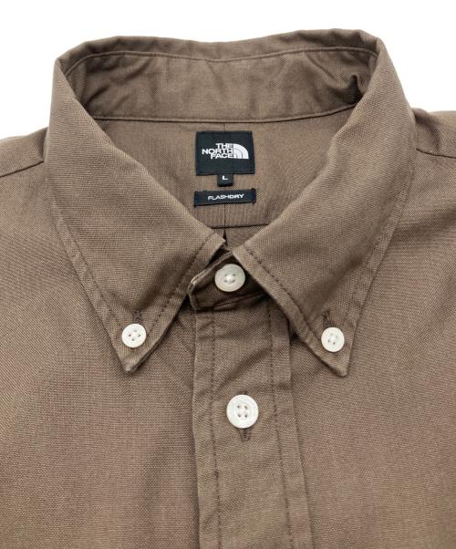 THE NORTH FACE（ザ ノース フェイス）THE NORTH FACE (ザ ノース フェイス) ロングスリーブハーフドームシャツ ブラウン サイズ:Lの古着・服飾アイテム
