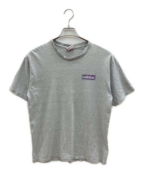 adidas（アディダス）adidas (アディダス) 80sプリントTシャツ　万国旗タグ グレー サイズ:Ｍの古着・服飾アイテム