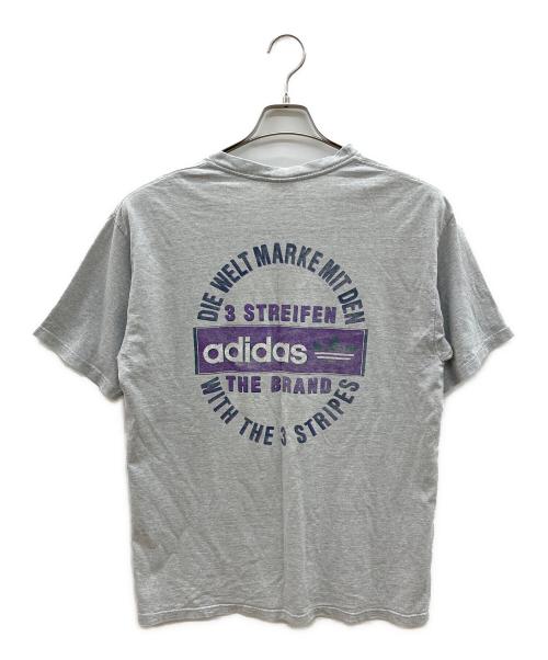adidas（アディダス）adidas (アディダス) 80sプリントTシャツ　万国旗タグ グレー サイズ:Ｍの古着・服飾アイテム