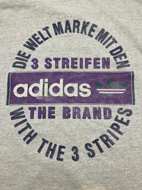 adidas（アディダス）adidas (アディダス) 80sプリントTシャツ　万国旗タグ グレー サイズ:Ｍの古着・服飾アイテム