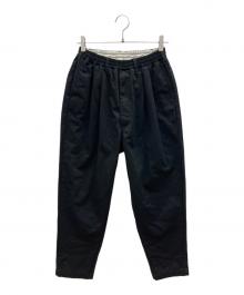 COOTIE PRODUCTIONS（クーティープロダクツ）の古着「タックパンツ」｜ブラック