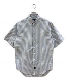 POLO RALPH LAUREN（ポロ・ラルフローレン）の古着「90sストライプBDシャツ」｜ブルー×イエロー