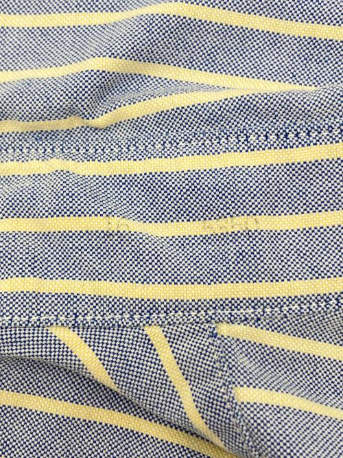 POLO RALPH LAUREN（ポロ・ラルフローレン）POLO RALPH LAUREN (ポロ・ラルフローレン) 90sストライプBDシャツ ブルー×イエロー サイズ:16-34の古着・服飾アイテム