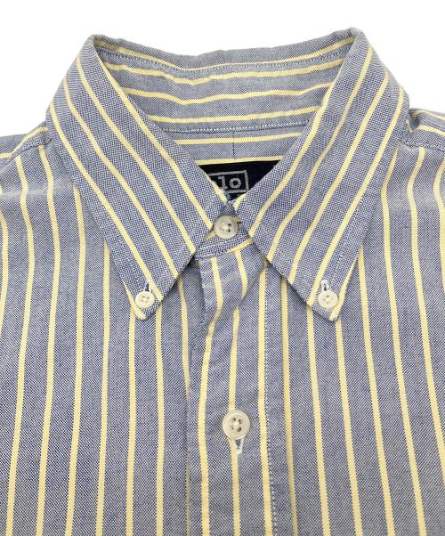 POLO RALPH LAUREN（ポロ・ラルフローレン）POLO RALPH LAUREN (ポロ・ラルフローレン) 90sストライプBDシャツ ブルー×イエロー サイズ:16-34の古着・服飾アイテム