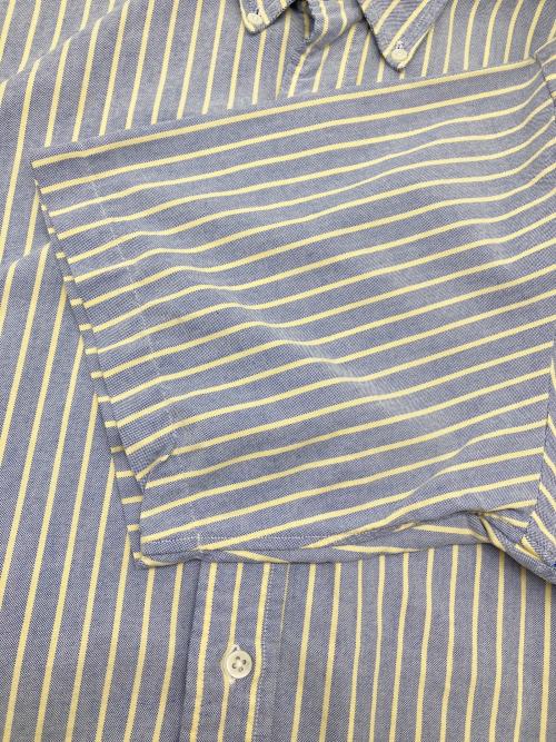 POLO RALPH LAUREN（ポロ・ラルフローレン）POLO RALPH LAUREN (ポロ・ラルフローレン) 90sストライプBDシャツ ブルー×イエロー サイズ:16-34の古着・服飾アイテム