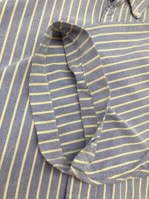 POLO RALPH LAUREN（ポロ・ラルフローレン）POLO RALPH LAUREN (ポロ・ラルフローレン) 90sストライプBDシャツ ブルー×イエロー サイズ:16-34の古着・服飾アイテム