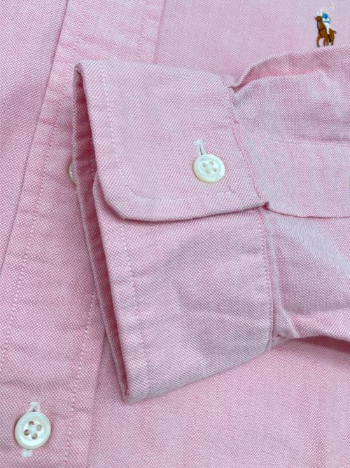 RALPH LAUREN（ラルフローレン）RALPH LAUREN (ラルフローレン) 90sボタンダウンシャツ ピンク サイズ:16-33の古着・服飾アイテム
