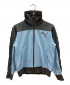 PUMAプーマ）の古着「トラックジャケット　Y2K」｜スカイブルー×グレー