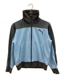 PUMA（プーマ）の古着「トラックジャケット　Y2K」｜スカイブルー×グレー