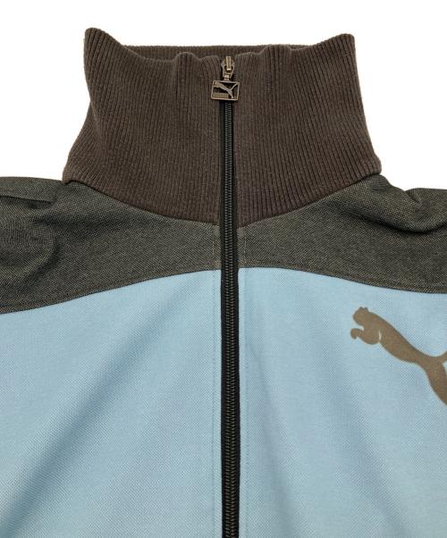 PUMA（プーマ）PUMA (プーマ) トラックジャケット　Y2K スカイブルー×グレー サイズ:Ｍの古着・服飾アイテム