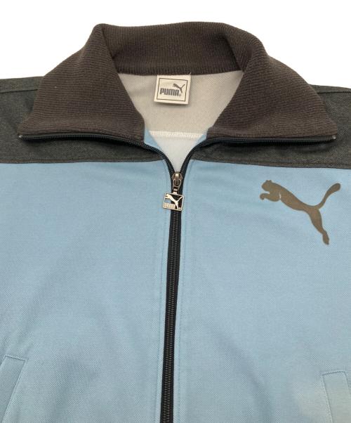 PUMA（プーマ）PUMA (プーマ) トラックジャケット　Y2K スカイブルー×グレー サイズ:Ｍの古着・服飾アイテム