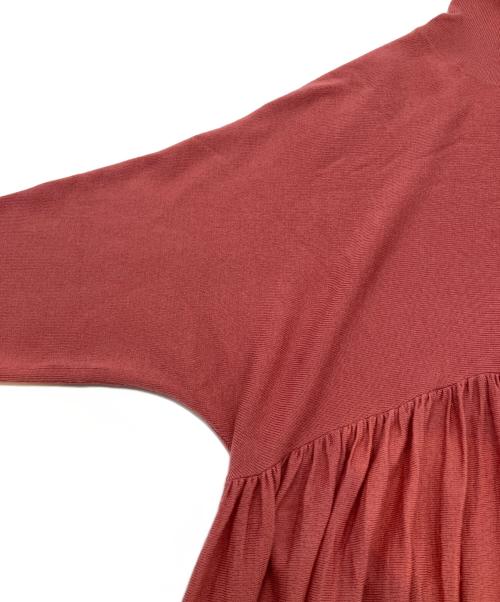 Curensology（カレンソロジー）Curensology (カレンソロジー) ニットワンピース ワインレッド サイズ:Fの古着・服飾アイテム