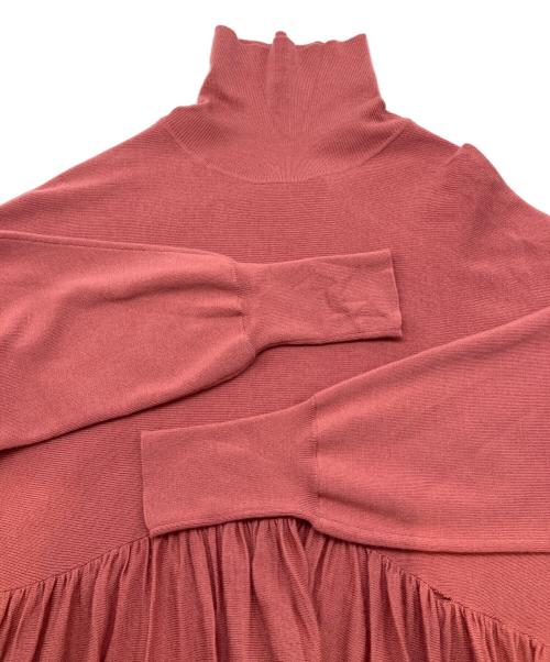 Curensology（カレンソロジー）Curensology (カレンソロジー) ニットワンピース ワインレッド サイズ:Fの古着・服飾アイテム