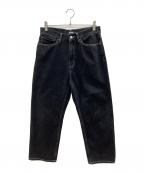 X-LARGEエクストララージ）の古着「デニムパンツ　BURNING DICE PANTS」｜ブラック