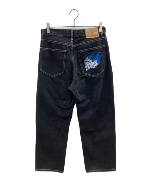 X-LARGE（エクストララージ）X-LARGE (エクストララージ) デニムパンツ　BURNING DICE PANTS ブラック サイズ:W32の古着・服飾アイテム