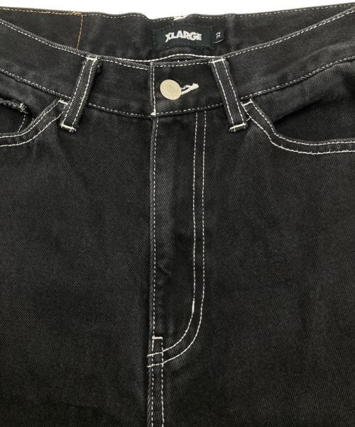 X-LARGE（エクストララージ）X-LARGE (エクストララージ) デニムパンツ　BURNING DICE PANTS ブラック サイズ:W32の古着・服飾アイテム