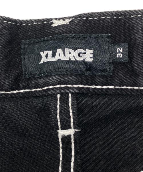 X-LARGE（エクストララージ）X-LARGE (エクストララージ) デニムパンツ　BURNING DICE PANTS ブラック サイズ:W32の古着・服飾アイテム