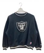 Champion×ラスベガス・レイダースチャンピオン×）の古着「スウェット」｜ブラック