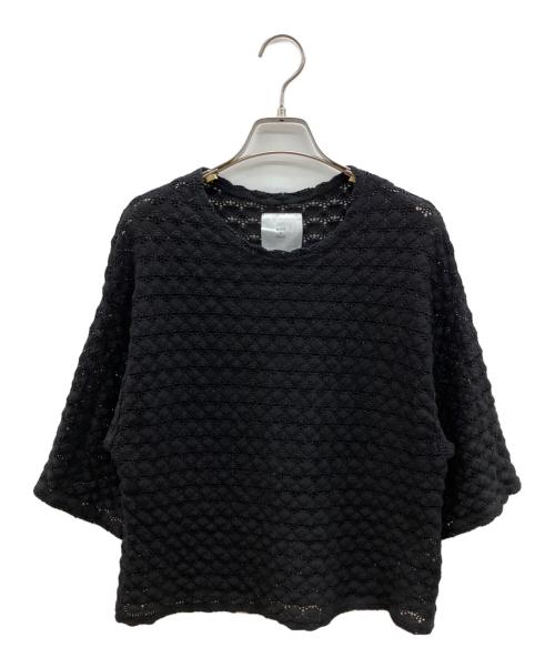 ROBE de PEAU（ローブデポー）ROBE de PEAU (ローブデポー) 薄手ニット ブラック サイズ:不明の古着・服飾アイテム