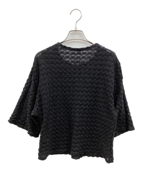 ROBE de PEAU（ローブデポー）ROBE de PEAU (ローブデポー) 薄手ニット ブラック サイズ:不明の古着・服飾アイテム