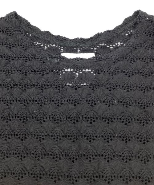 ROBE de PEAU（ローブデポー）ROBE de PEAU (ローブデポー) 薄手ニット ブラック サイズ:不明の古着・服飾アイテム