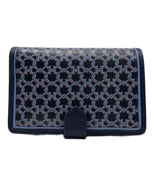 Kate Spade（ケイトスペード）Kate Spade (ケイトスペード) スペード リンク ミディアム コンパクト バイフォールド ウォレット（Spade Link Medium Compact Bifold Wallet） ブルーの古着・服飾アイテム