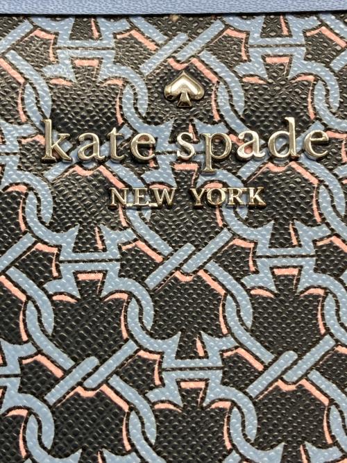 Kate Spade（ケイトスペード）Kate Spade (ケイトスペード) スペード リンク ミディアム コンパクト バイフォールド ウォレット（Spade Link Medium Compact Bifold Wallet） ブルーの古着・服飾アイテム