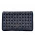 Kate Spade (ケイトスペード) スペード リンク ミディアム コンパクト バイフォールド ウォレット（Spade Link Medium Compact Bifold Wallet） ブルー：4000円