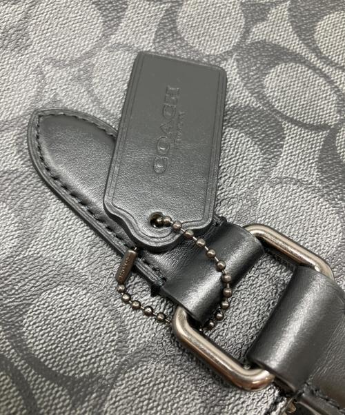 COACH（コーチ）COACH (コーチ) シグネチャー　トートバッグ ブラック×グレーの古着・服飾アイテム