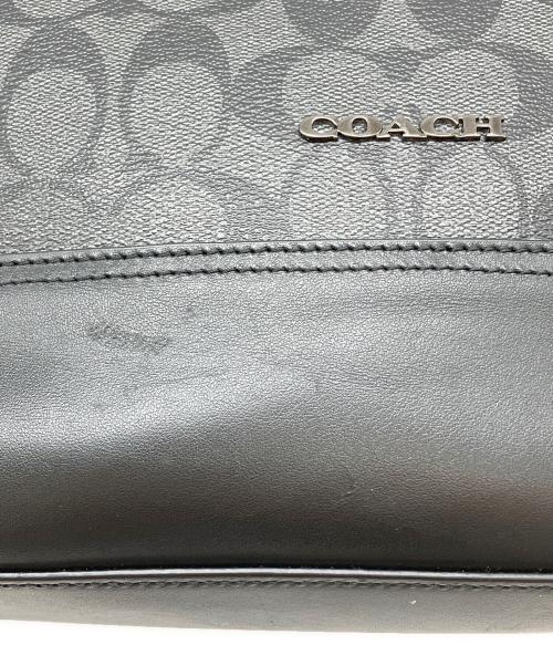 COACH（コーチ）COACH (コーチ) シグネチャー　トートバッグ ブラック×グレーの古着・服飾アイテム