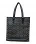 COACH (コーチ) シグネチャー　トートバッグ ブラック×グレー：15000円