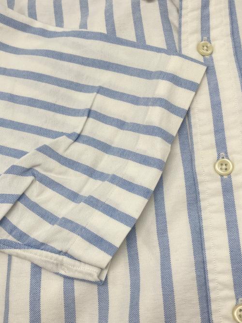RALPH LAUREN（ラルフローレン）RALPH LAUREN (ラルフローレン) 半袖シャツ ホワイト×ブルー サイズ:Ｍの古着・服飾アイテム