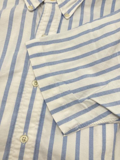 RALPH LAUREN（ラルフローレン）RALPH LAUREN (ラルフローレン) 半袖シャツ ホワイト×ブルー サイズ:Ｍの古着・服飾アイテム