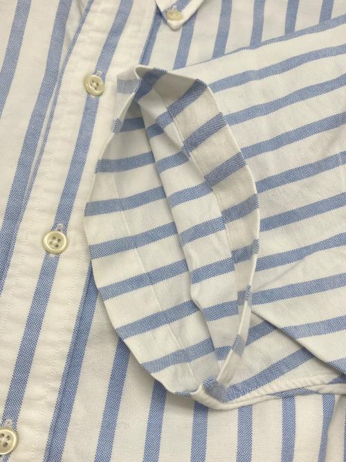 RALPH LAUREN（ラルフローレン）RALPH LAUREN (ラルフローレン) 半袖シャツ ホワイト×ブルー サイズ:Ｍの古着・服飾アイテム