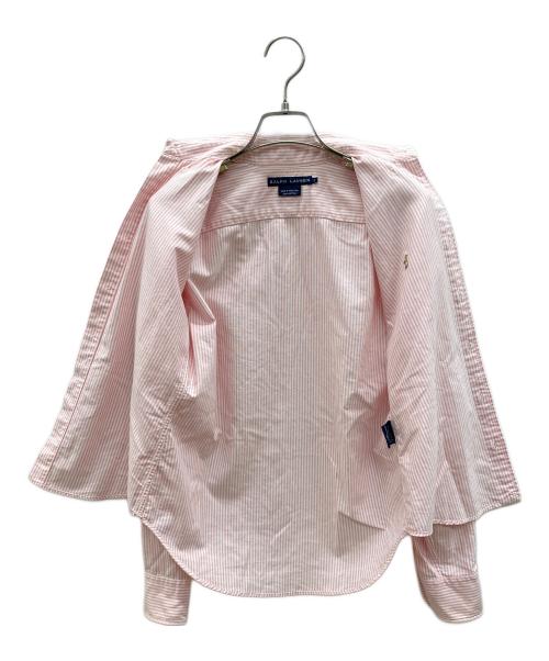 RALPH LAUREN（ラルフローレン）RALPH LAUREN (ラルフローレン) 長袖シャツ ピンク×ホワイト サイズ:2の古着・服飾アイテム