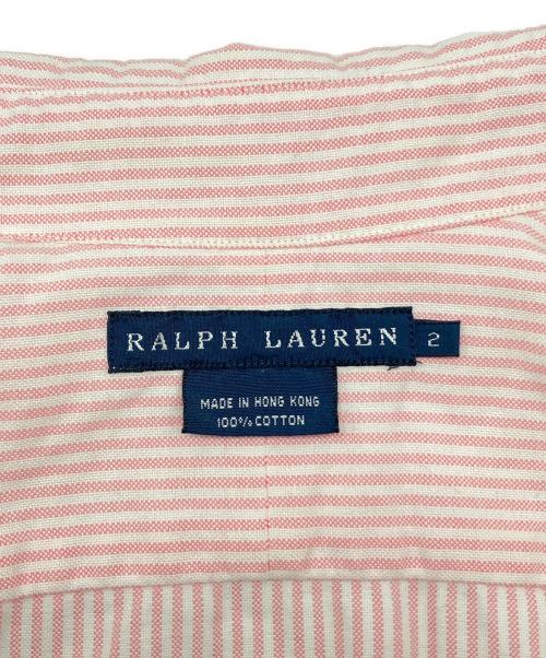 RALPH LAUREN（ラルフローレン）RALPH LAUREN (ラルフローレン) 長袖シャツ ピンク×ホワイト サイズ:2の古着・服飾アイテム