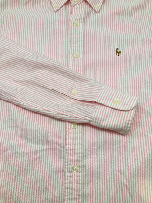 RALPH LAUREN（ラルフローレン）RALPH LAUREN (ラルフローレン) 長袖シャツ ピンク×ホワイト サイズ:2の古着・服飾アイテム