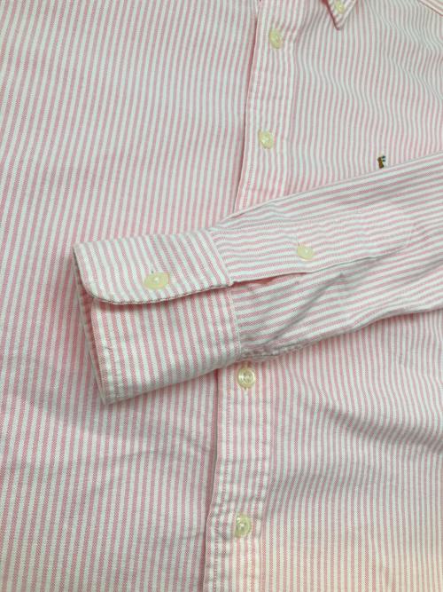 RALPH LAUREN（ラルフローレン）RALPH LAUREN (ラルフローレン) 長袖シャツ ピンク×ホワイト サイズ:2の古着・服飾アイテム
