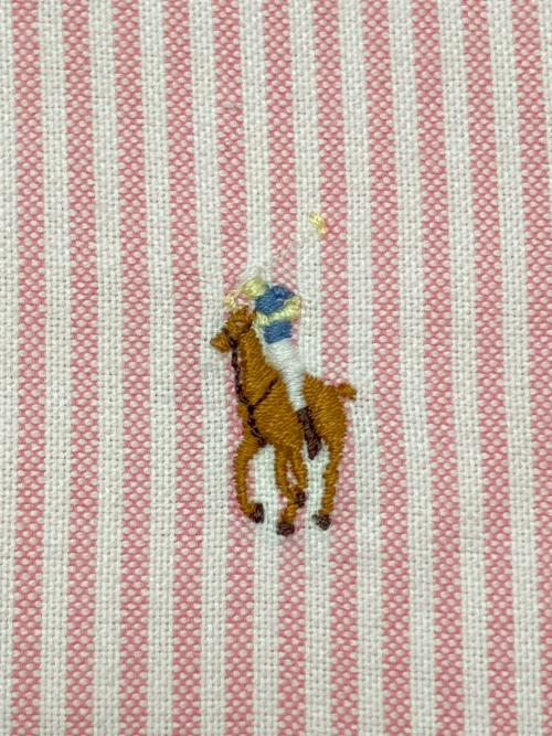 RALPH LAUREN（ラルフローレン）RALPH LAUREN (ラルフローレン) 長袖シャツ ピンク×ホワイト サイズ:2の古着・服飾アイテム