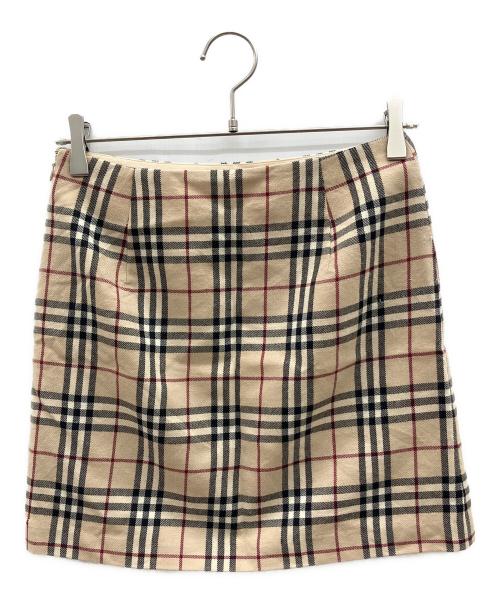 BURBERRY BLUE LABEL（バーバリー ブルー レーベル）BURBERRY BLUE LABEL (バーバリー ブルー レーベル) ミニスカート ベージュ サイズ:36の古着・服飾アイテム