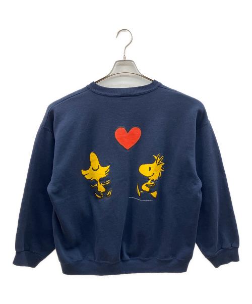 TULTEX（タルテックス）TULTEX (タルテックス) 90sキャラクタープリントスウェット　スヌーピー ネイビー サイズ:XLの古着・服飾アイテム