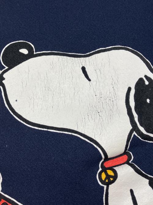 TULTEX（タルテックス）TULTEX (タルテックス) 90sキャラクタープリントスウェット　スヌーピー ネイビー サイズ:XLの古着・服飾アイテム