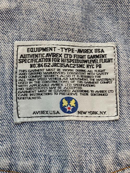 AVIREX（アヴィレックス）AVIREX (アヴィレックス) 90sデニムジャケット スカイブルー サイズ:XLの古着・服飾アイテム